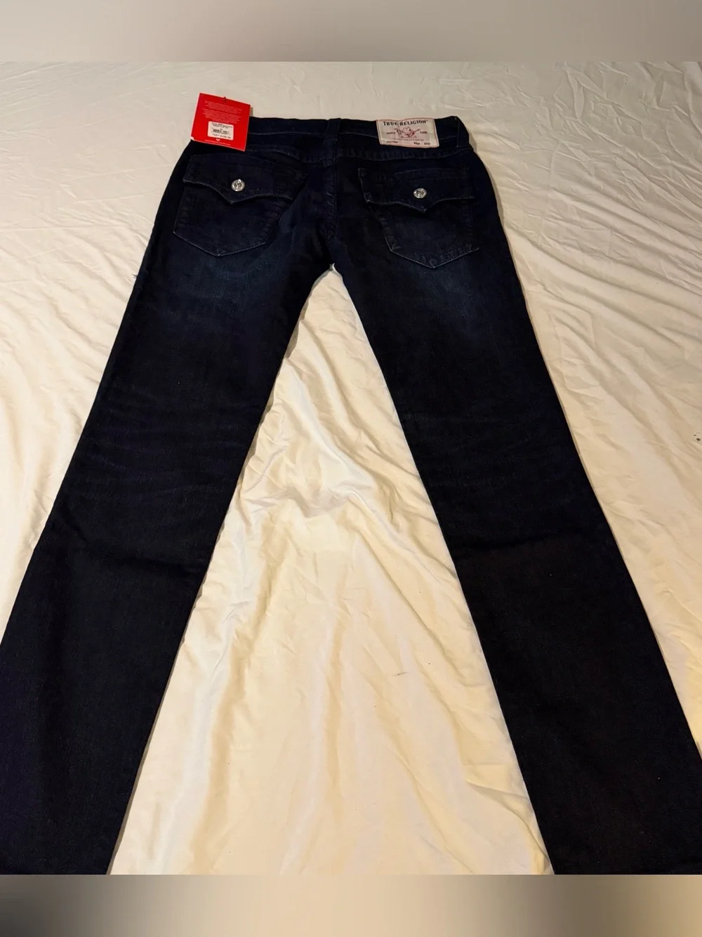 True Religion Men's Black Straight-Leg Jeans